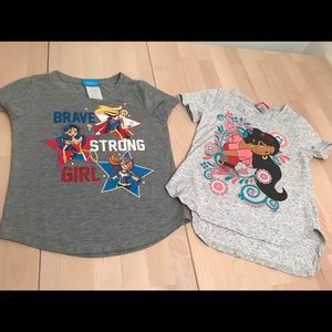 3/$20 - Two shirt bundle Elena & Super Hero Girls